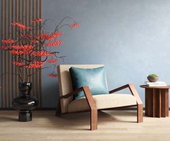 Wabi-sabi Style Lounge Chair-ID:488343004