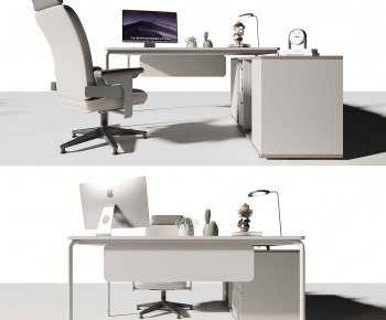 Modern Office Desk And Chair-ID:109353075