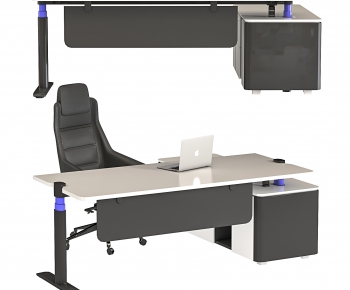 Modern Office Desk And Chair-ID:184911015