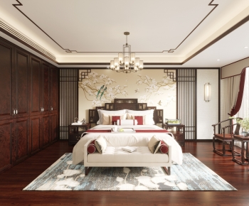 New Chinese Style Bedroom-ID:797923094