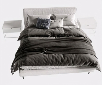 Modern Double Bed-ID:701359034