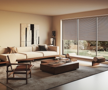 Wabi-sabi Style A Living Room-ID:133934028