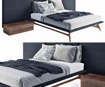 Modern Double Bed-ID:619096045