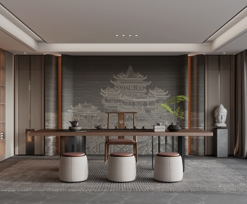 New Chinese Style Tea House-ID:553922891