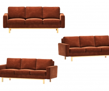 Nordic Style Three-seat Sofa-ID:662030942