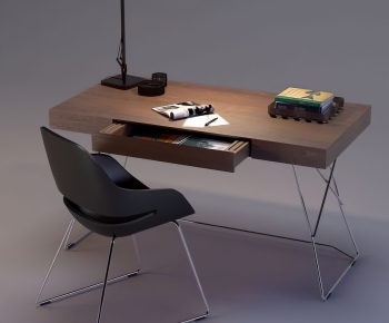 Modern Computer Desk And Chair-ID:215506088