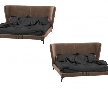 Nordic Style Double Bed-ID:364983086