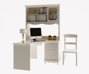 Modern Computer Desk And Chair-ID:364101897