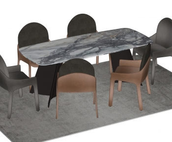 Modern Dining Table And Chairs-ID:628916033