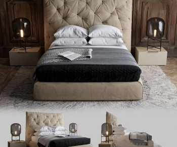 Modern Double Bed-ID:166382074