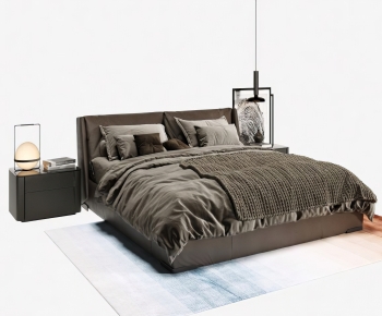 Modern Double Bed-ID:464075096