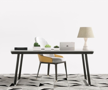 Modern Computer Desk And Chair-ID:275130337