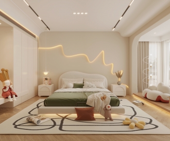 Modern Wabi-sabi Style Bedroom-ID:882692106