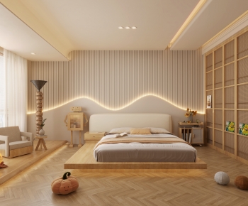 Modern Wabi-sabi Style Bedroom-ID:786498077