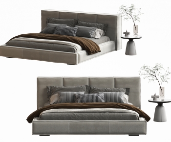 Modern Double Bed-ID:629589081