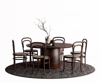 Wabi-sabi Style Dining Table And Chairs-ID:928486116