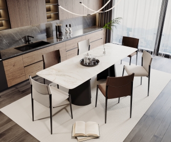 Modern Dining Table And Chairs-ID:164809948