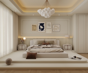 Modern French Style Bedroom-ID:956856016