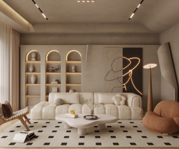 Wabi-sabi Style A Living Room-ID:224992997