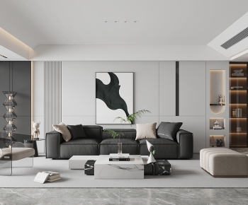 Modern A Living Room-ID:654439914
