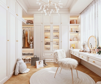 French Style Clothes Storage Area-ID:268614055