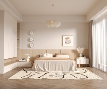 Wabi-sabi Style Bedroom-ID:812094934