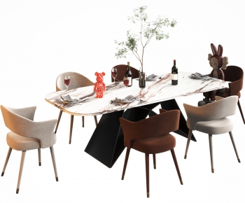 Modern Dining Table And Chairs-ID:954823971