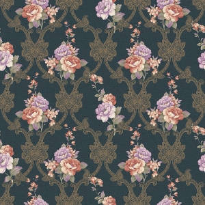 Chinese Style Animal And Plant Pattern Wallpaper-ID:533077969