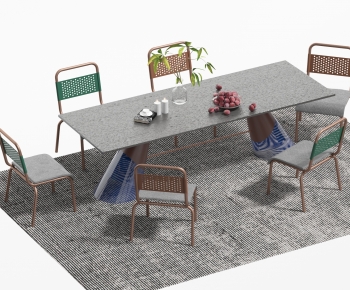 Modern Dining Table And Chairs-ID:844187974