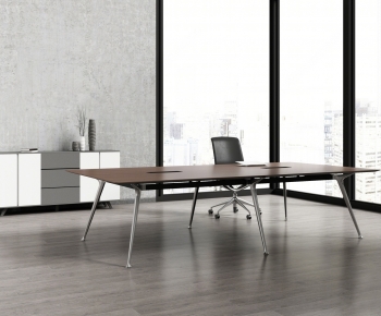 Modern Office Desk And Chair-ID:249463089
