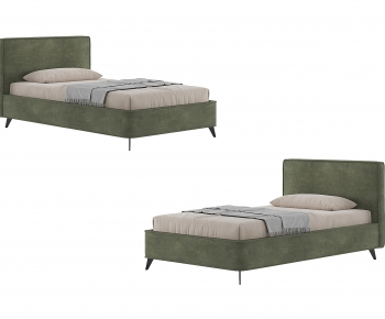 Nordic Style Single Bed-ID:519347918