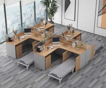Modern Office Desk And Chair-ID:244308953