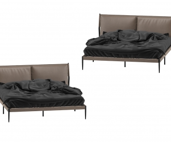 Nordic Style Double Bed-ID:638784897
