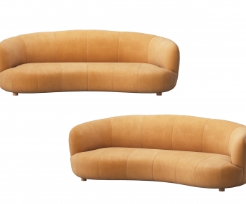 Nordic Style Curved Sofa-ID:381553899