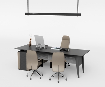 Modern Office Desk And Chair-ID:316406014