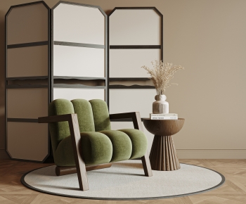 Wabi-sabi Style Lounge Chair-ID:960247997