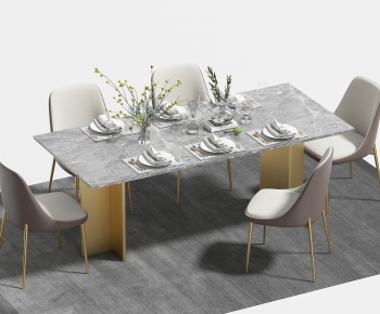 Modern Dining Table And Chairs-ID:350193981