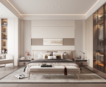 New Chinese Style Bedroom-ID:399065978