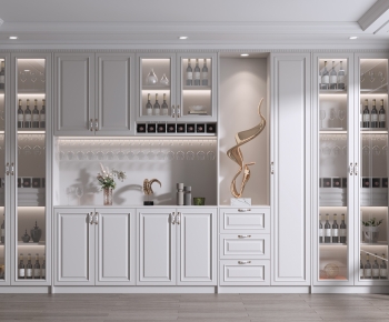 American Style Wine Cabinet-ID:655781983