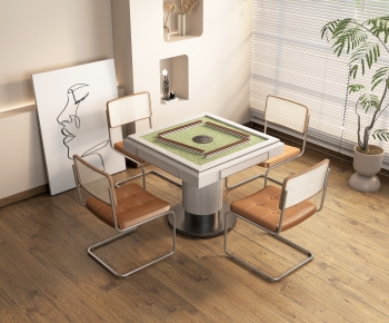 Modern Mahjong Tables And Chairs-ID:476711035