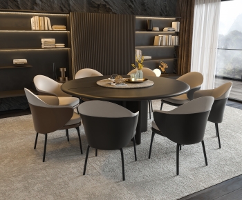 Modern Dining Table And Chairs-ID:750838044