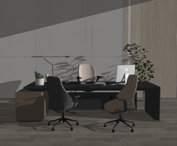Modern Office Desk And Chair-ID:620035892