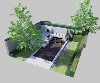 Modern Courtyard/landscape-ID:763572933