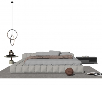 Modern Double Bed-ID:331002954