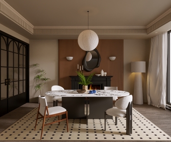 Modern French Style Dining Room-ID:213471896