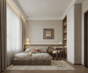 Modern Wabi-sabi Style Bedroom-ID:446273092