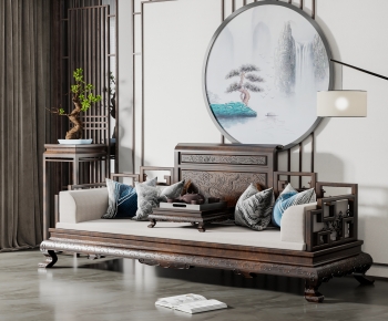 Chinese Style Arhat Bed-ID:556485898