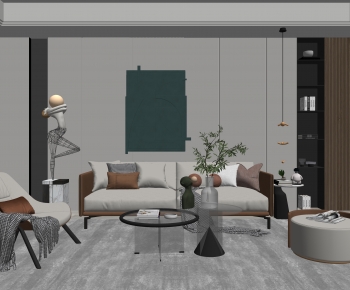 Modern A Living Room-ID:722007048