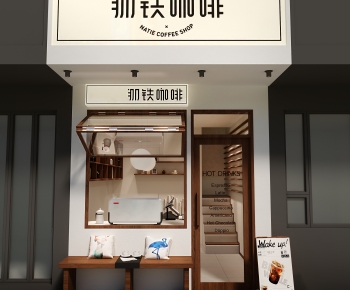 现代咖啡店门面门头-ID:191143047