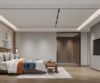 New Chinese Style Bedroom-ID:307038075